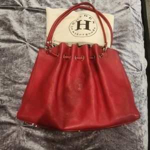 Holden Leather Goods (Ireland) Siobhan Large Shoulder Bag; Red; Like New Irish